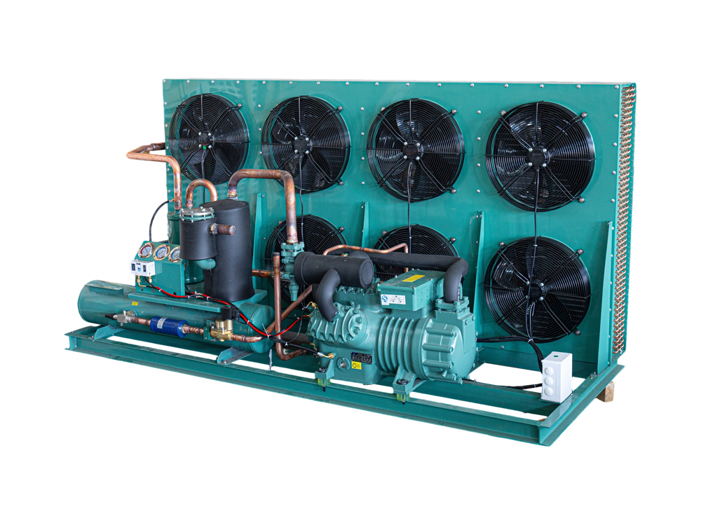 Aonad comhdhlúthaithe pacála oscailte comhbhrúiteoir dhá chéim 30HP